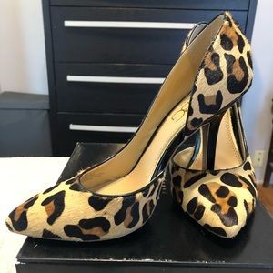 BCBG LEOPARD HEELS